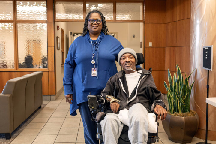 Resident and therapist at the Methodist Specialy Care Center