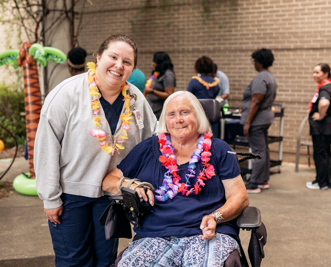 Resident and therapist at the Methodist Specialy Care Center