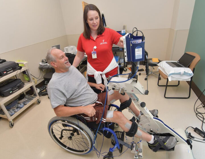 Patient undergoing therapy at our Inpatient Hospital